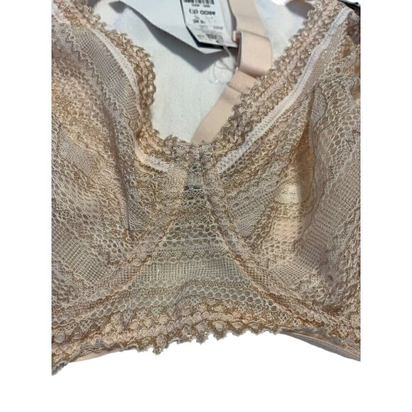 Etam Underwire Beige with Sparkles, Sublime Minimizer Bra, 40DD - Picture 2 of 8